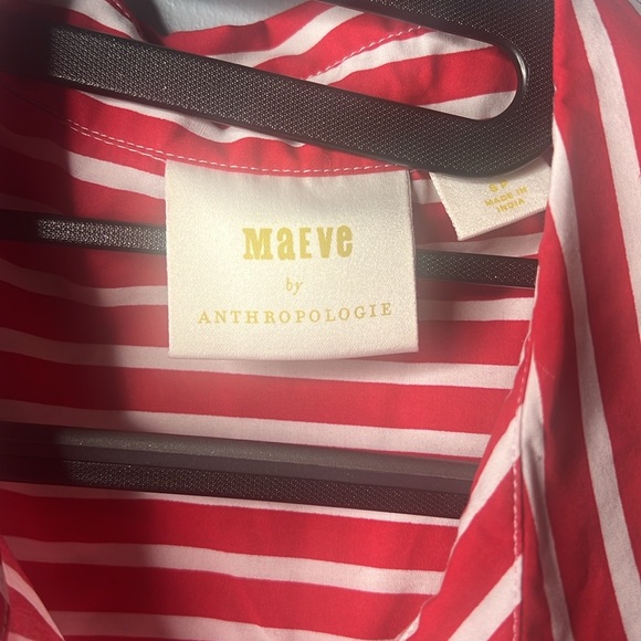 Anthropologie Maeve Kiana Striped Shirt Dress Size XS - Picture 4 of 9